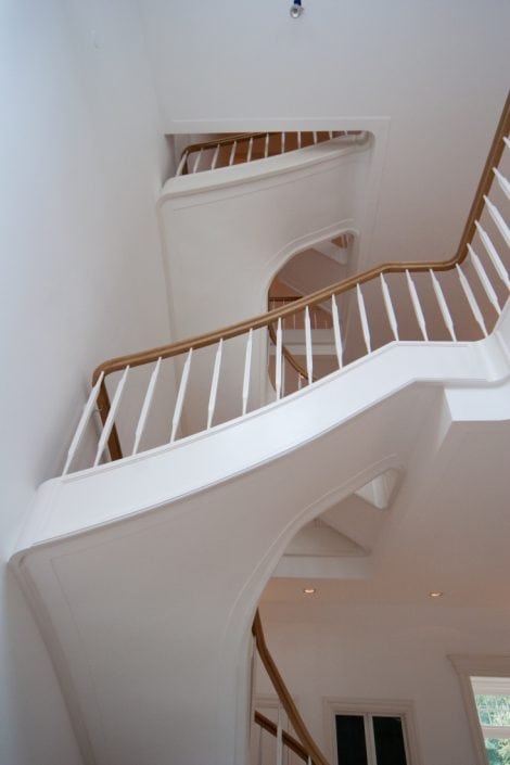 Luxe witte eiken trap Luxe witte eiken trap